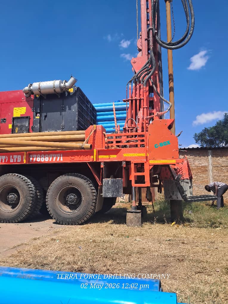 Active borehole drilling operation